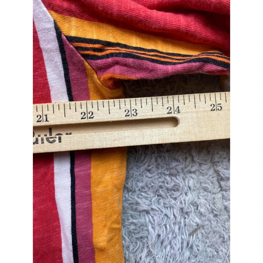 Guess Shirt Mens Medium Striped Colorblock Spell Out Preppy Academia Streetwear - Picture 5 of 7